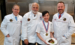 Chef Kari with American Culinary Federation judges