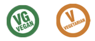 Vegen and vegetarian logos
