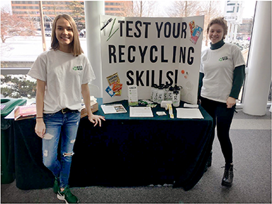 Eco Reps hosting an event at Brody Hall